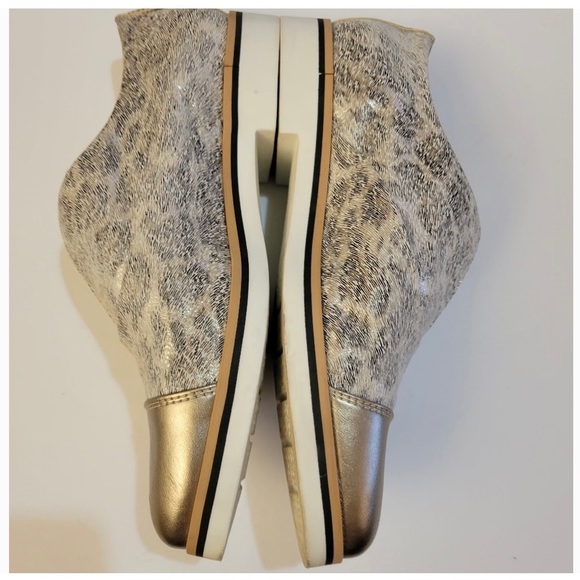 GEOX Loafers Unique Leather Taupe Metallic Exc Cond Sz EU38.5, US8 - Picture 5 of 8